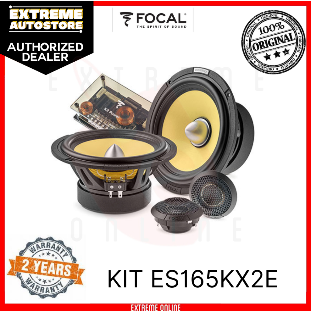 Focal ES 165 KX2 K2 Power 6-1/2 2-Way Component Speaker System :  Electronics 