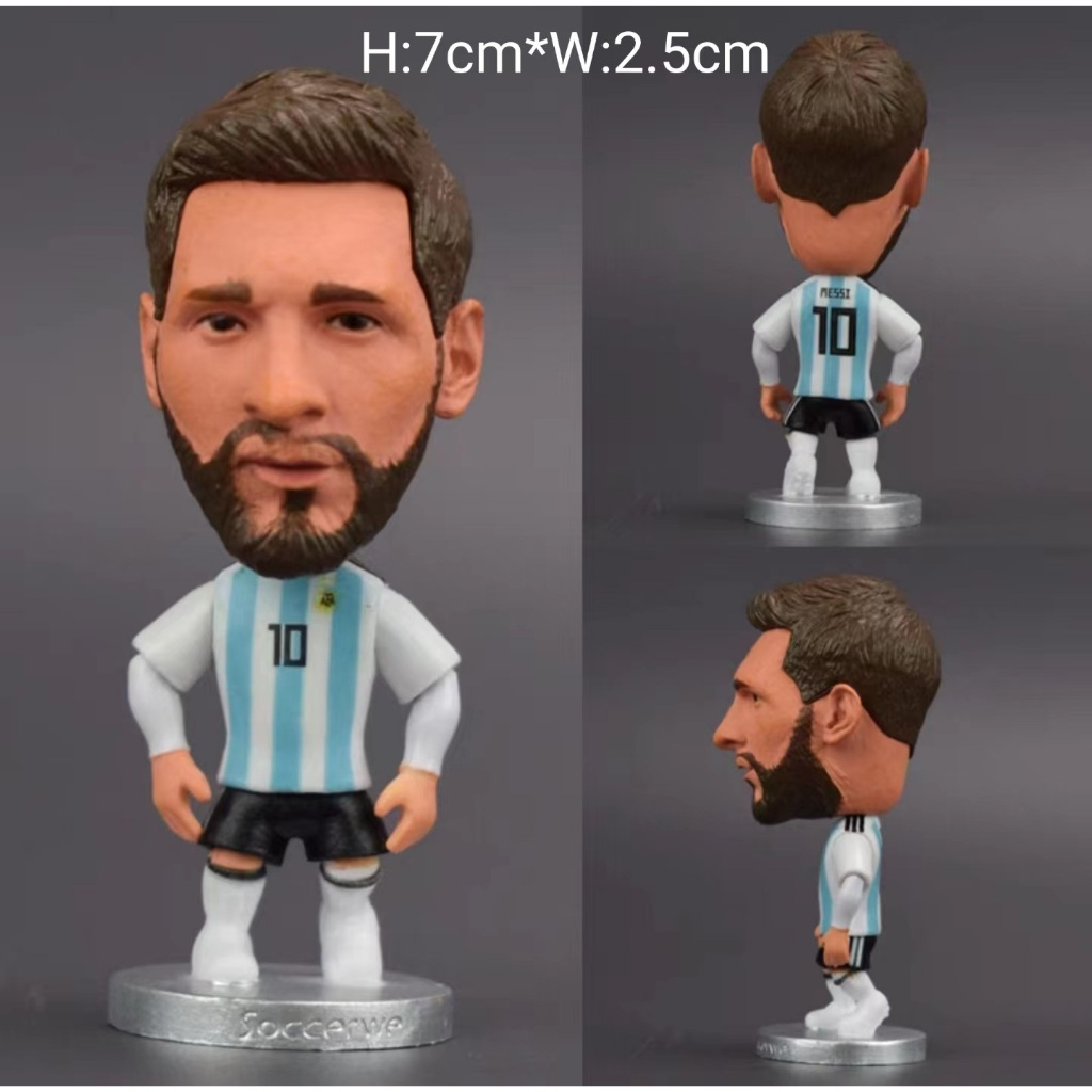 [WAWA] Football Club Messi Ronaldo Cup Theme Cake Decoration Topper 足球 ...