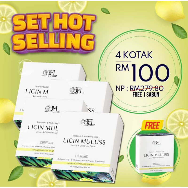 Sabun Muka And Badan Licin Muluss 💛jerawat 💛jeragat💛kulit Kusam💛sunburn Shopee Malaysia