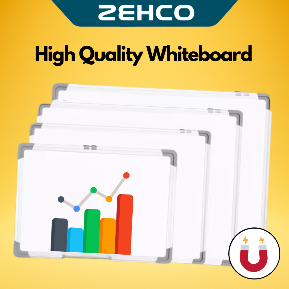 Whiteboard Aluminium Frame Smooth & Solid Board Easy Writing