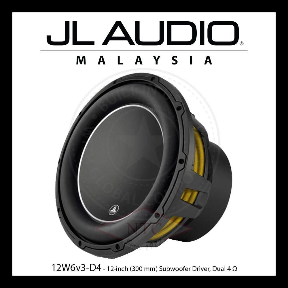 JL Audio W6v3 Series 12inch (300 mm) Subwoofer Driver, Dual 4 Ohm