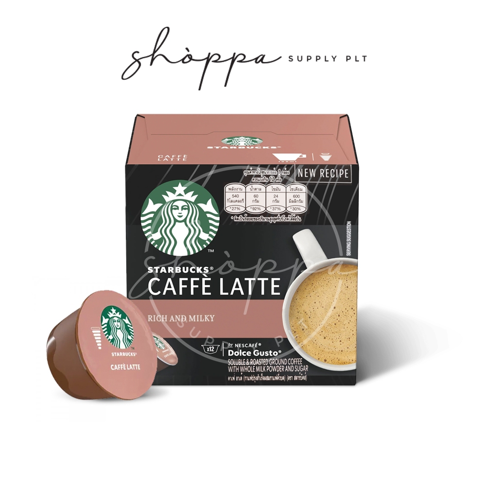 Starbucks Caffè Latte by Nescafe Dolce Gusto Coffee Pods x12 121.2g