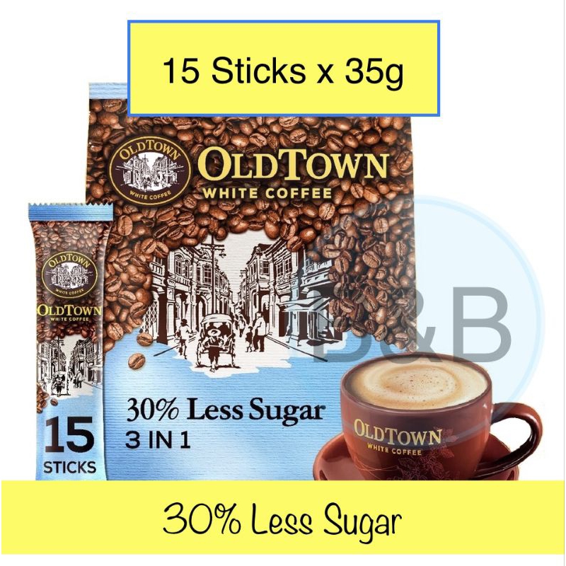 Oldtown White Coffee 3 in 1 30% Less Sugar (35g x 15 Sticks