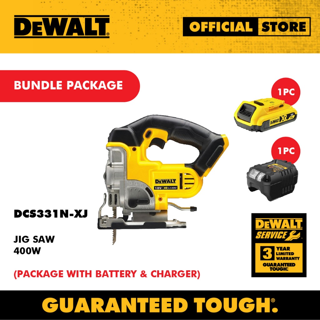 Combo Package Dewalt DCS331NXJ Jigsaw 20V Bare unit + DCB183B1