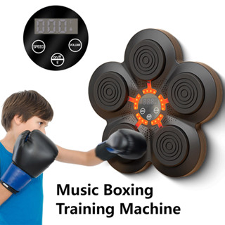 Wall Mounted Music Boxing Machine Punching Pad LED Lighted Training  Electronic