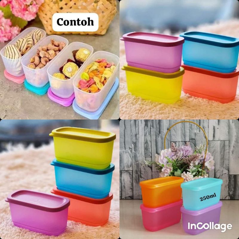 Tupperware Cubix Mini Rectangular 250ml | Shopee Malaysia