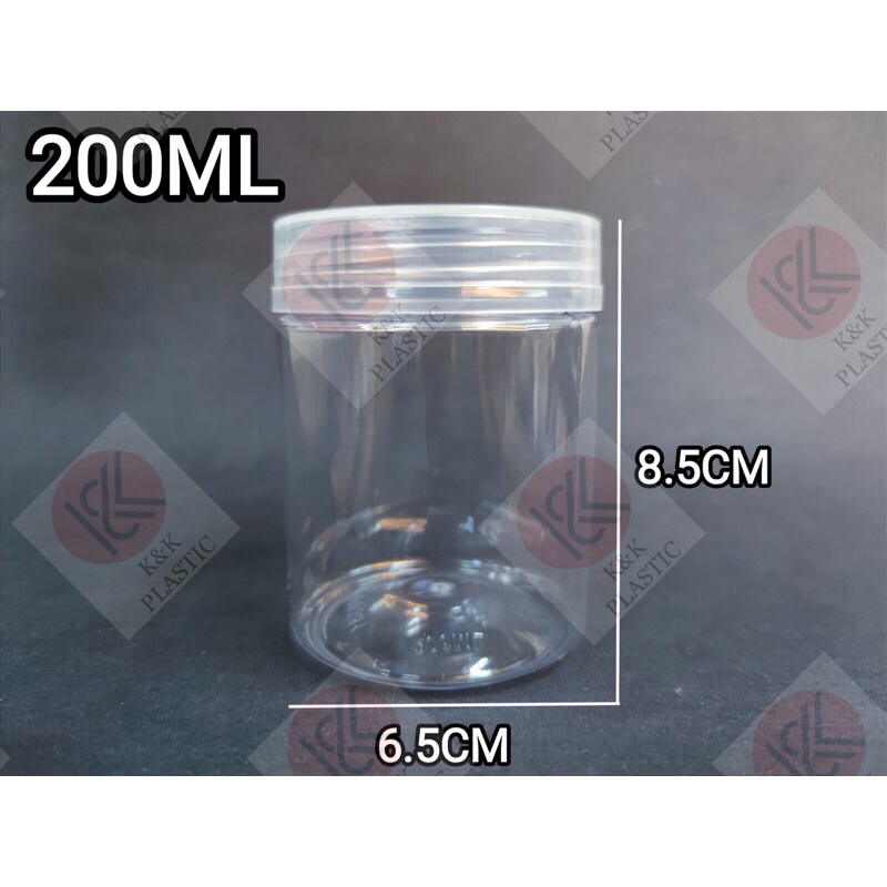 200 ML PLASTIC JAR/BALANG KUIH/BALANG KUEH/BALANG RAYA/CANISTER/BOTOL ...