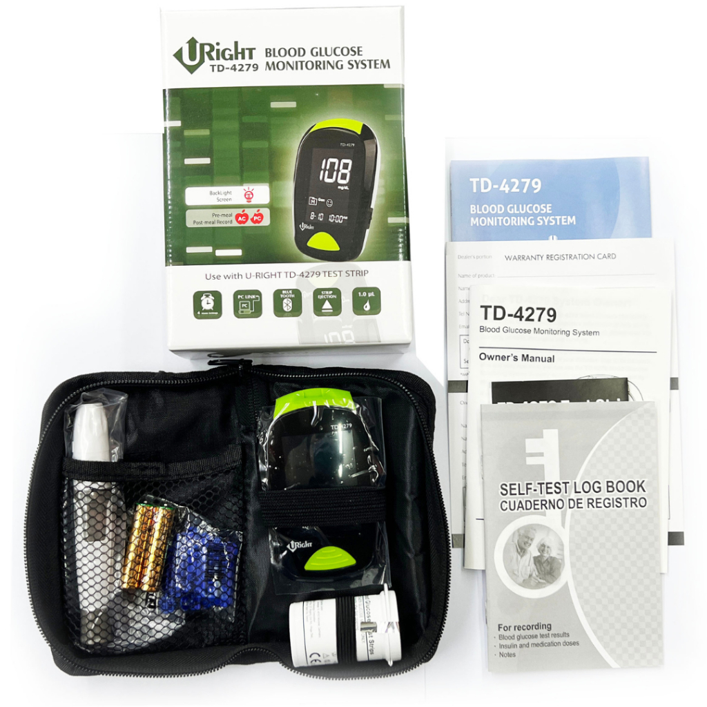 URight TD-4279 Blood Glucose Monitoring System + 25 test strips (Life ...