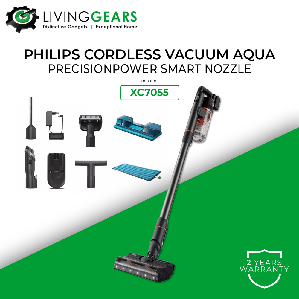 Philips 7000 Series Cordless Rechargeable Vacuum Aqua XC7055 (XC7055/01 ...