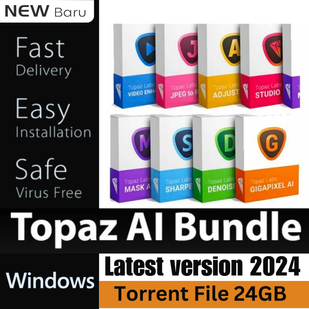 Topaz AI Bundle 2024 [All In One] (Latest version ) Lifetime Full