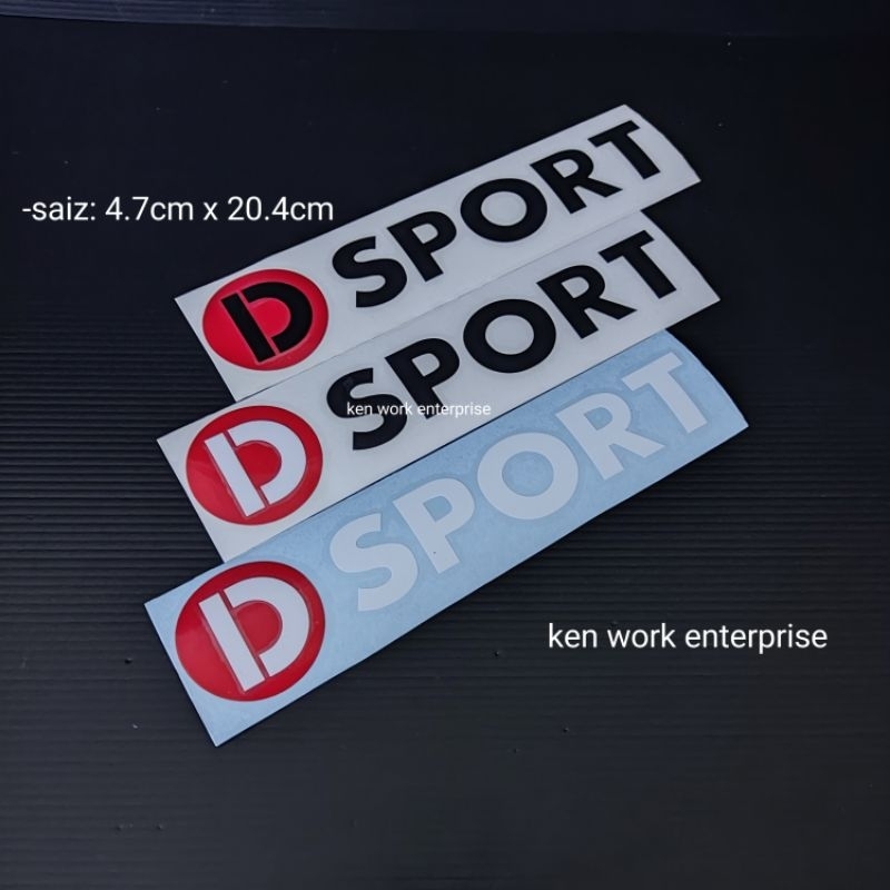 Sticker d sport car sticker #0018 | Shopee Malaysia