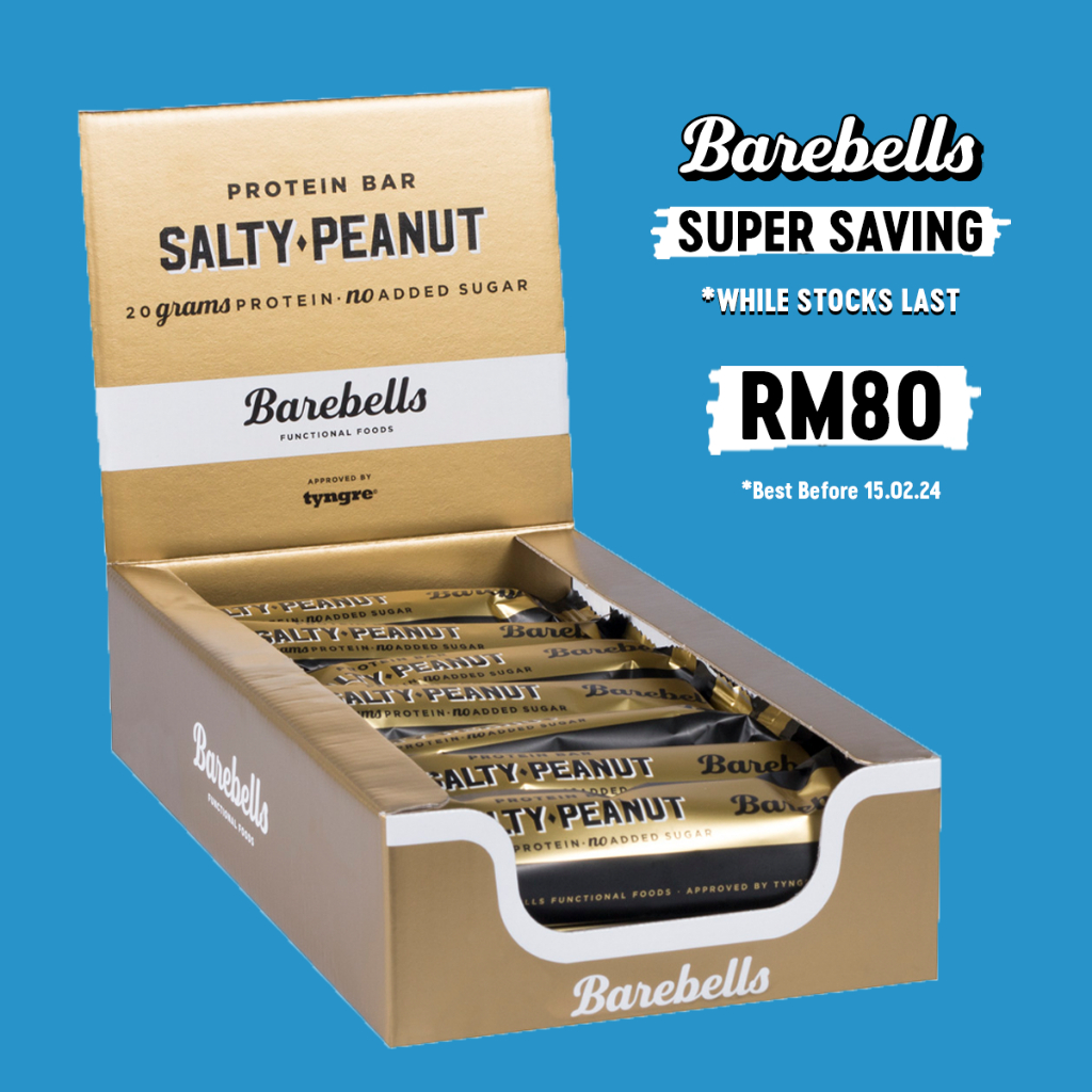 SUPER SAVING Sweden Barebells Salty Peanut Protein Bar (12 Bars/Box