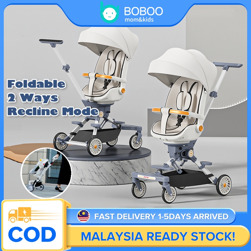 🔥Free Ship🔥 Stroller Baby Big 4 Wheels Lightweight Foldable Stable Soft Seat Kids Magic