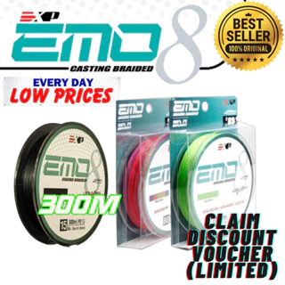 EXP EMO 8X 100m - 600m Jigging Braided Fishing Line Ultra
