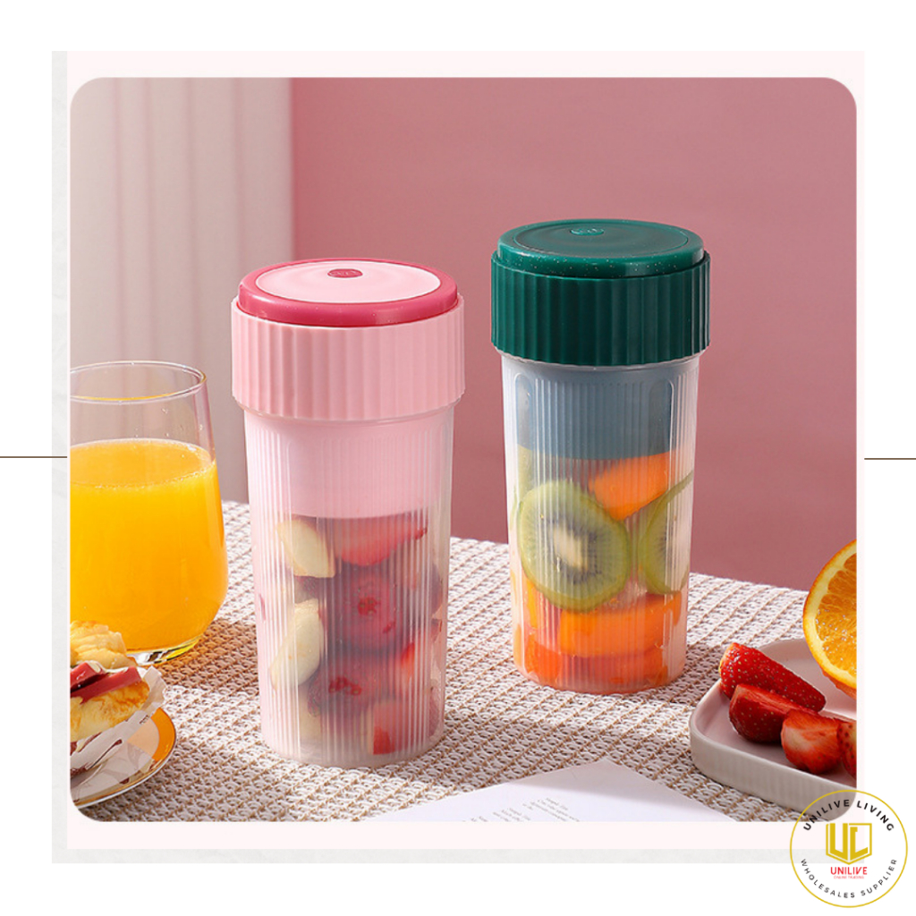 Portable Juicer Cup 6 Blade Blender Household 450ml Fruit Extractor