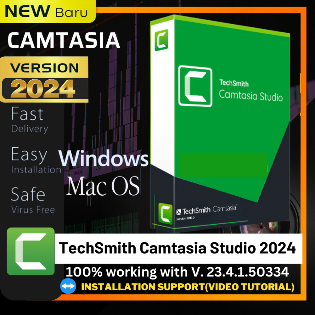 [Latest] TechSmith Camtasia Studio 2024 Full v23.4.1.50334 Video Editor