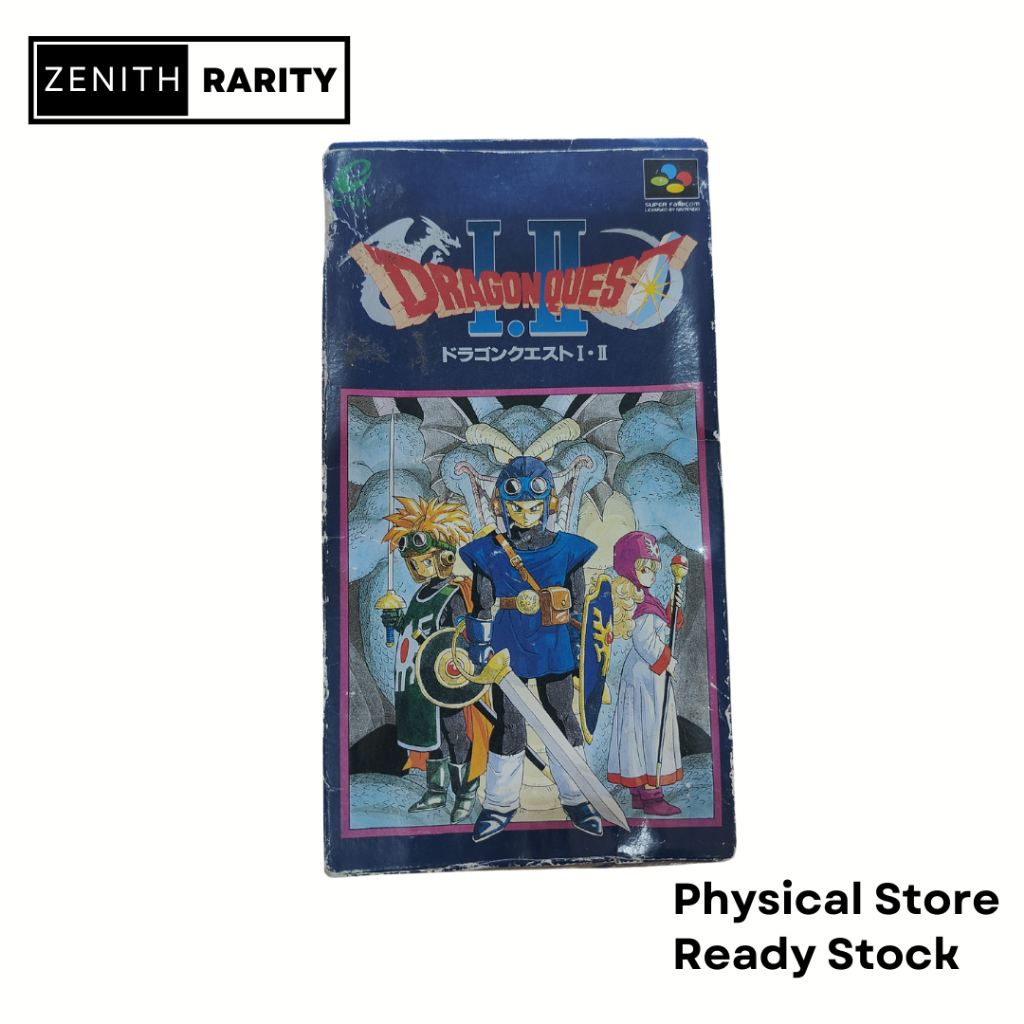 Zenith Rarity Nintendo Super Famicom SFC game Dragon Quest 1 and 2 ...