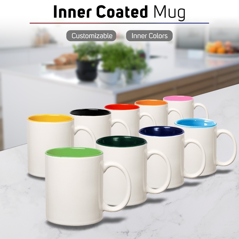 QUAFF Sublimation Coated Inner Color Mug Sublimation Coated Printable ...