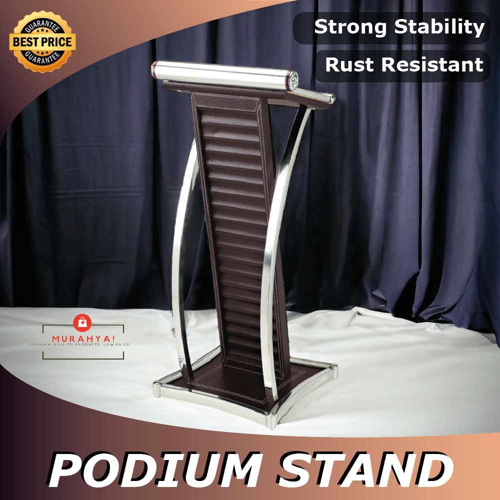 Podium Rostrum Lecterns Stainless Steel Speaking Podium Presentation