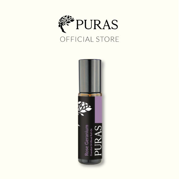 PURAS - Rose Geranium Roll on Essential Oil (10ml) | Shopee Malaysia