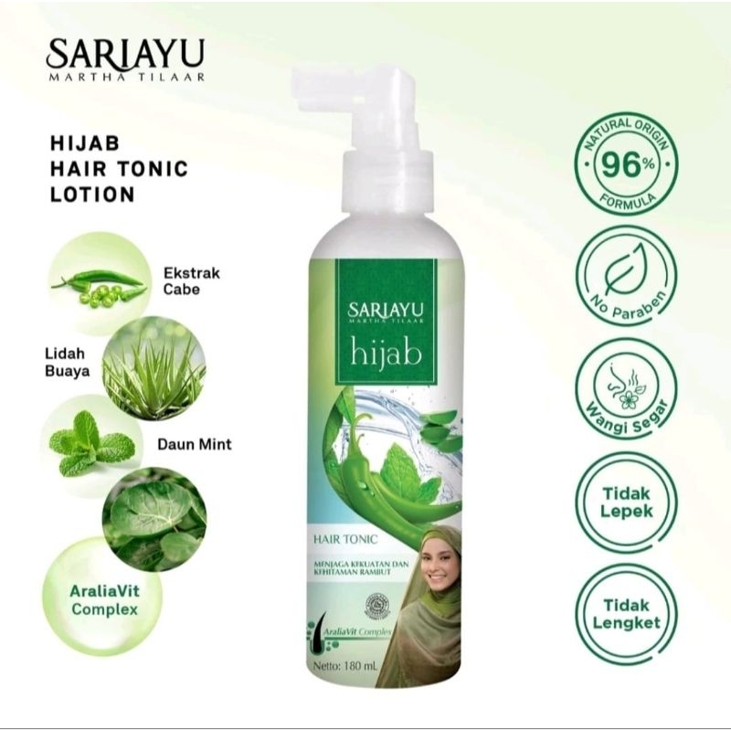 Sariayu Hijab Hair Tonic Lotion 180ml Shopee Malaysia