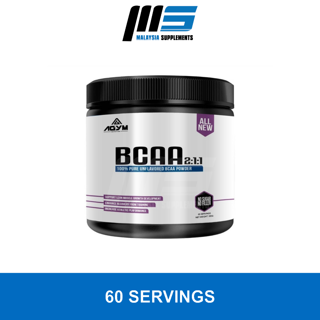 Agym Nutrition BCAA 211, 60 Servings Post Workout, Amino Acids