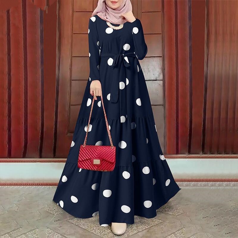 Pola dress clearance muslimah