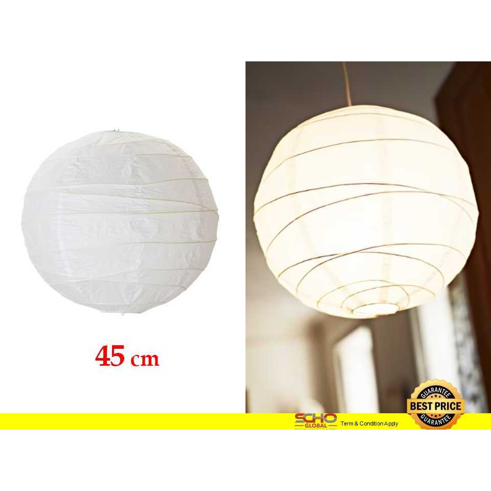 IKEAREGOLIT Pendant lamp shade, white/handmade, 45 cm Shopee Malaysia