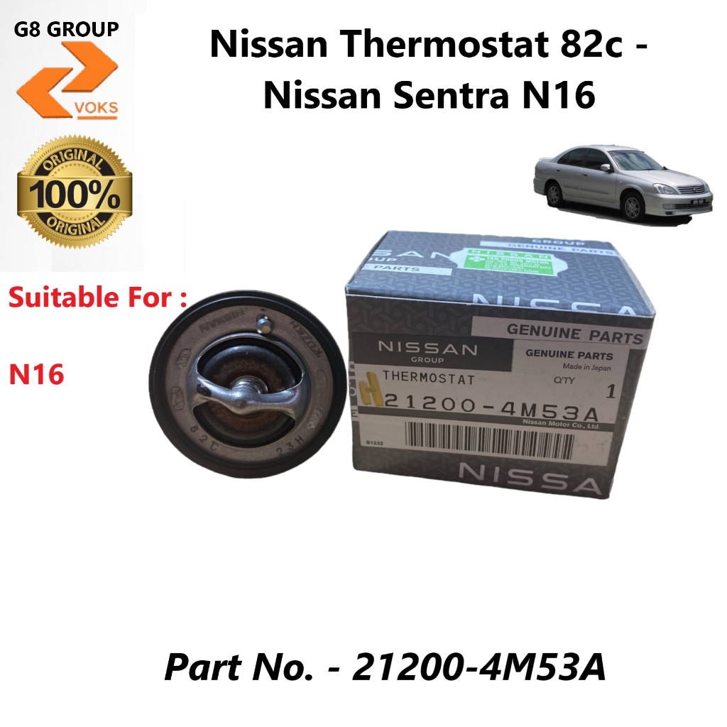 Nissan Thermostat 82c Nissan Sentra N16 ( 212004M53A ) Shopee Malaysia