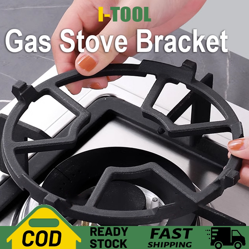 Universal Cast Iron Gas Stove Trivets For Bracket Kitchen Wok Cooktop Range Pan Holder Stand