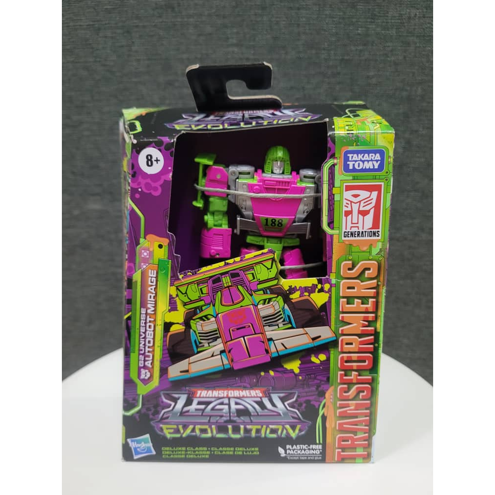 Hasbro Transformers Legacy: Evolution - Autobot Mirage, G2 Universe, Figura Azione 14 Cm, Deluxe Class