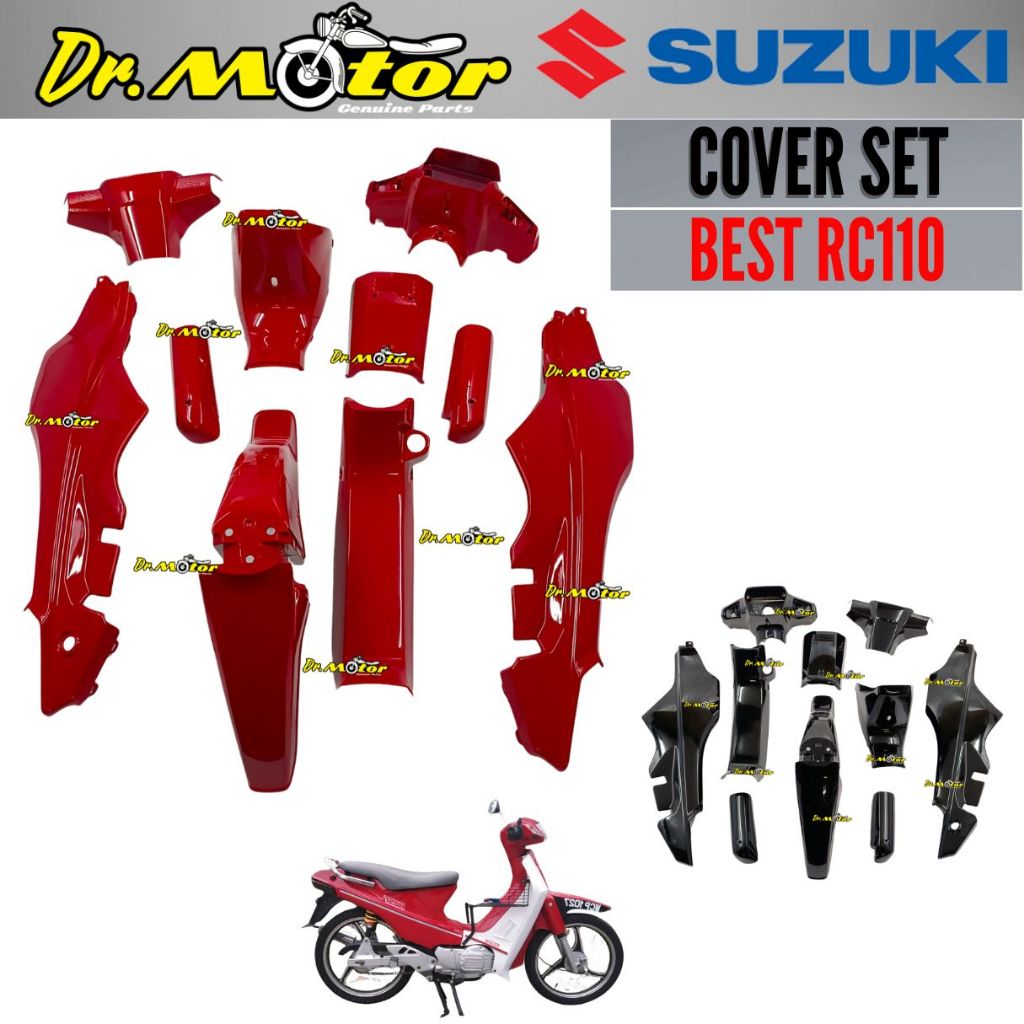 SUZUKI BEST BEST110 RC 110 RC110 COVERSET COVER SET BODY CAVER KAVER ...