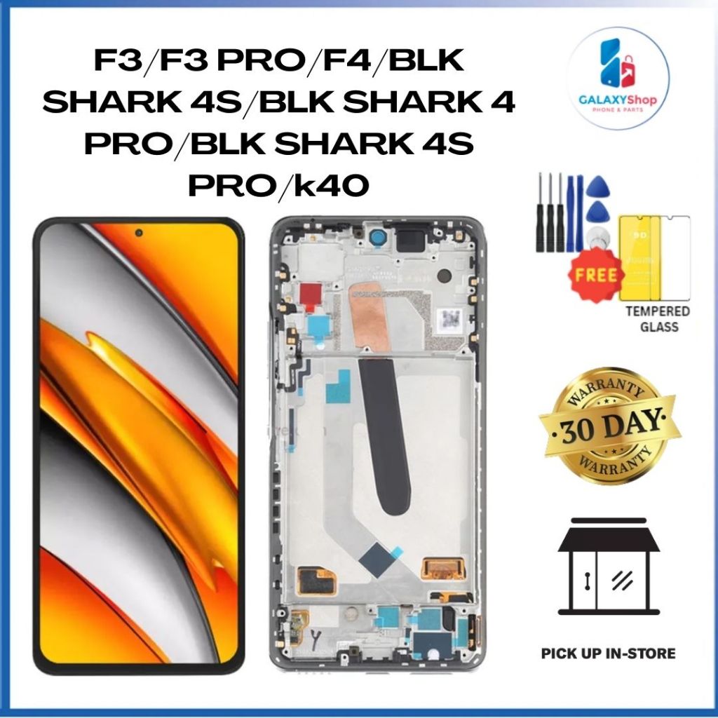 GalaxyShop LCD Touch Screen Digitizer for POCCO F3/F3 PRO/F4/BLK SHARK ...