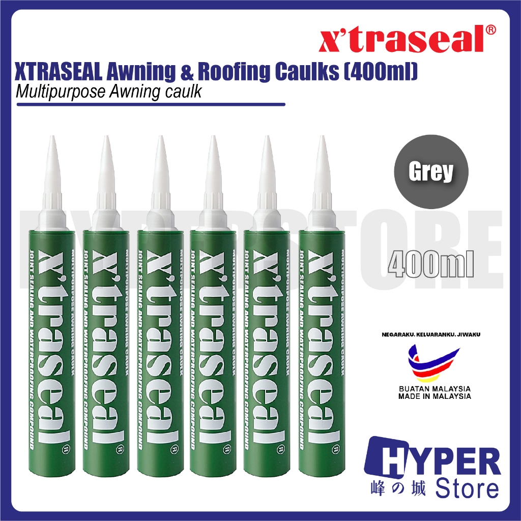 XTRASEAL Awning Caulk & Roofing 400ML Silicone Sealant Awning Acrylic