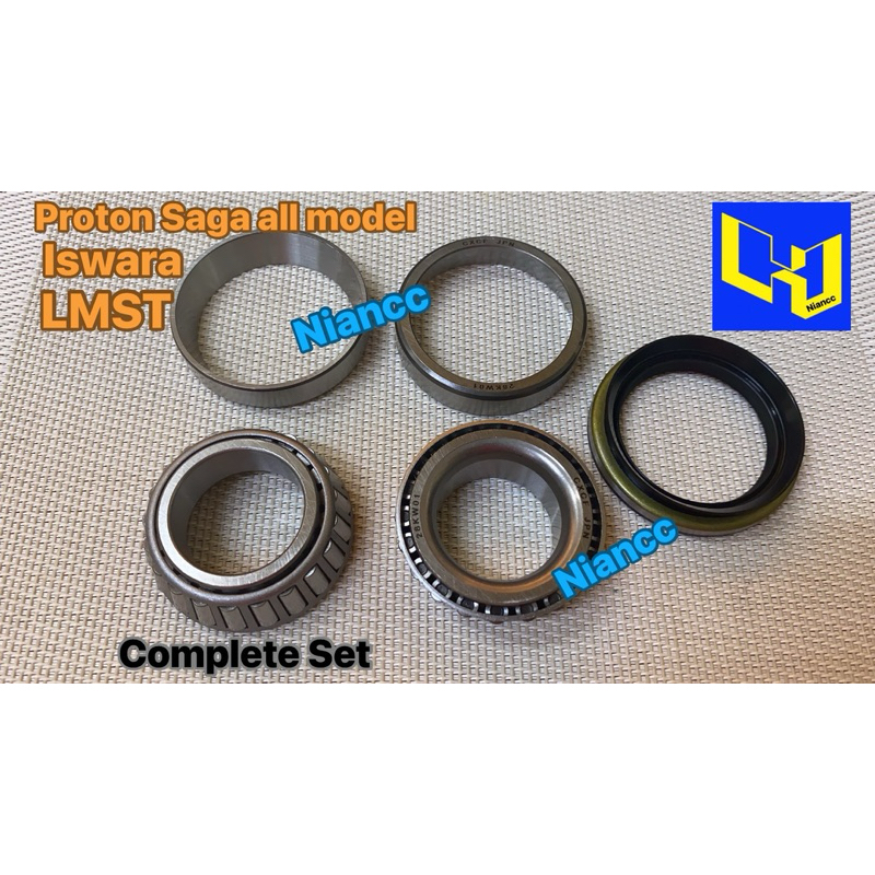 Proton Saga Iswara LMST Rear Wheel Bearing Kit Set / Lock Nut / Grease