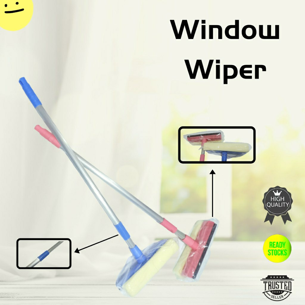 Extendable Telescopic Squeegee Long Sponge Brush Car Cleaner Wiper ...