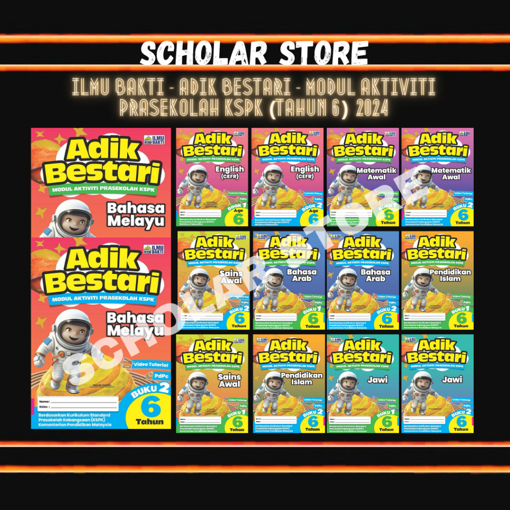 [SCHOLAR STORE] ADIK BESTARI - BUKU MODUL AKTIVITI PRASEKOLAH KSPK (6 ...