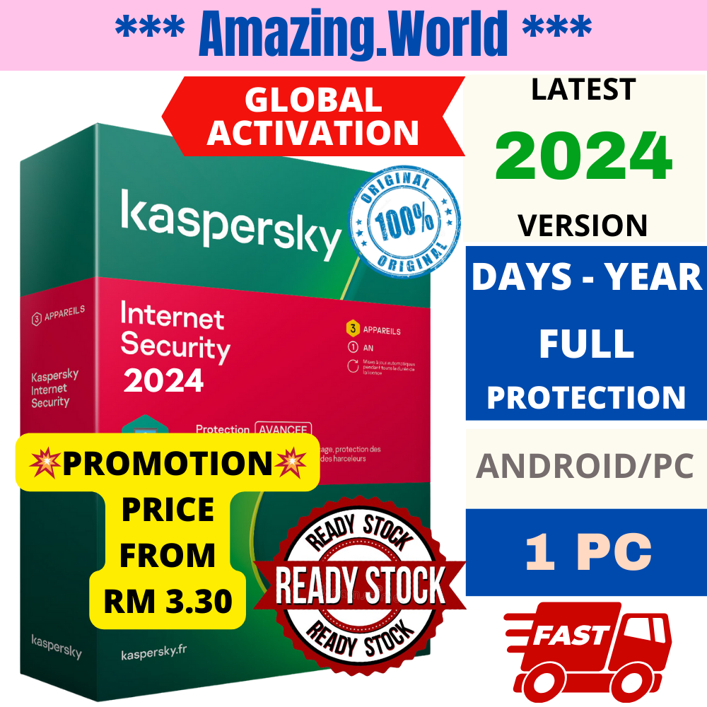 💥PROMOTION💥Kaspersky Security 2024 Premium Genuine License (LATEST 2024) Shopee