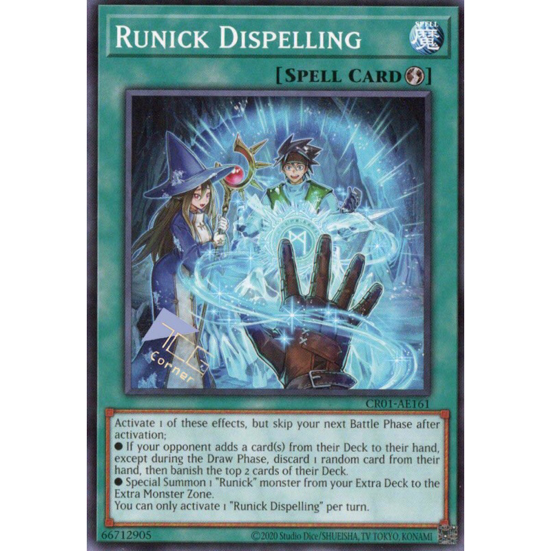 Yugioh CR01-AE161 Runick Dispelling (N) | Shopee Malaysia