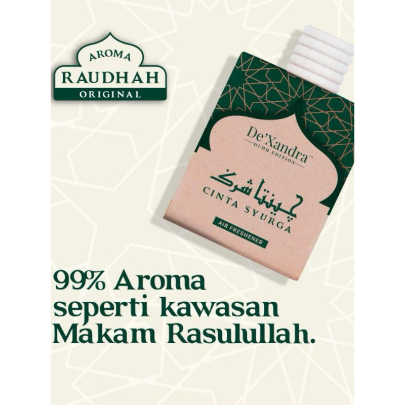 Free Gift Cinta Syurga By De'Xandra Air Freshener Rindu Raudhah Tak ...