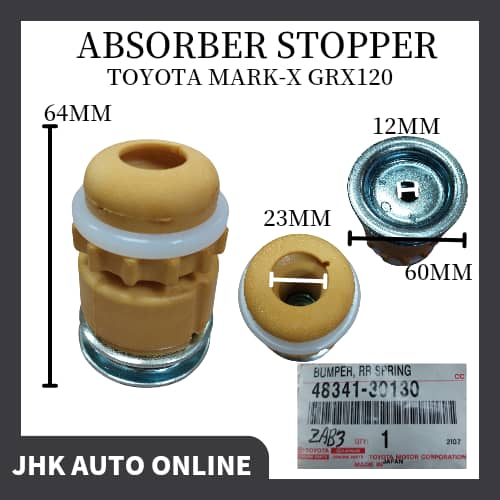 TOYOTA MARK-X GRX120 ABSORBER STOPPER REAR ORIGINAL TOYOTA 48341-30130 ...