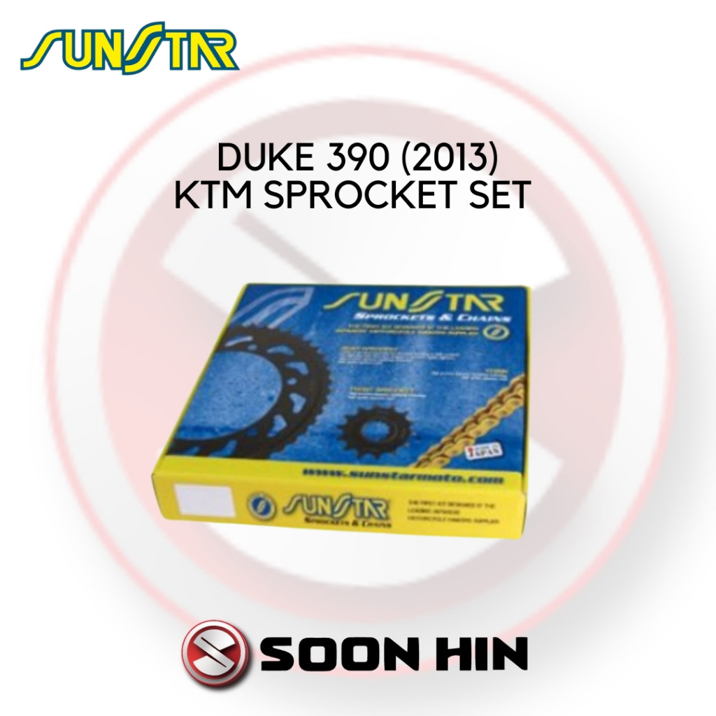 Ktm Duke 390 year 2013 sprocket set kit *Sunstar* Shopee Malaysia
