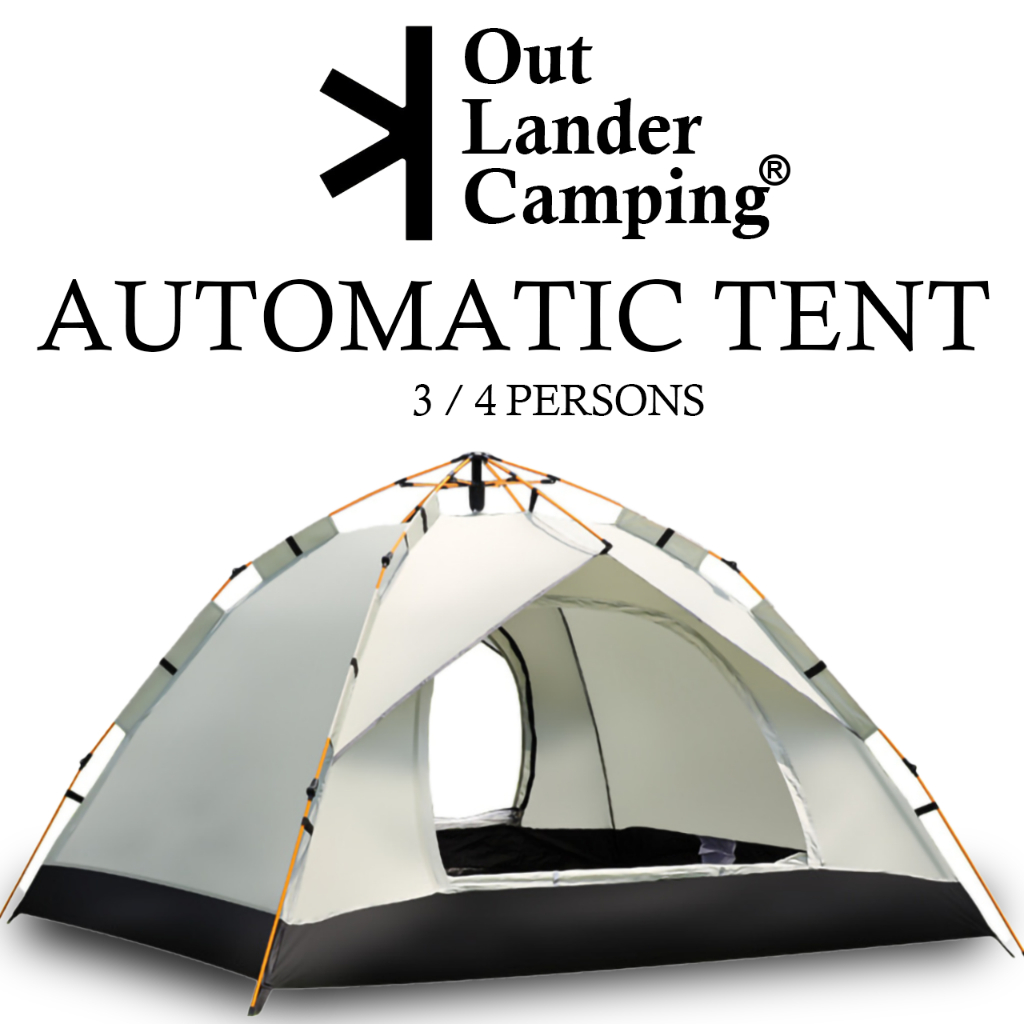 OUTLANDER Khemah Camping Murah Camping Tent Waterproof Auto Tent ...