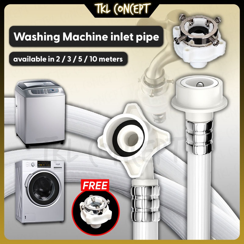 Washing Machine Water Hose 1.5M 2M 3M 5M 10M Mesin Basuh Inlet Hose