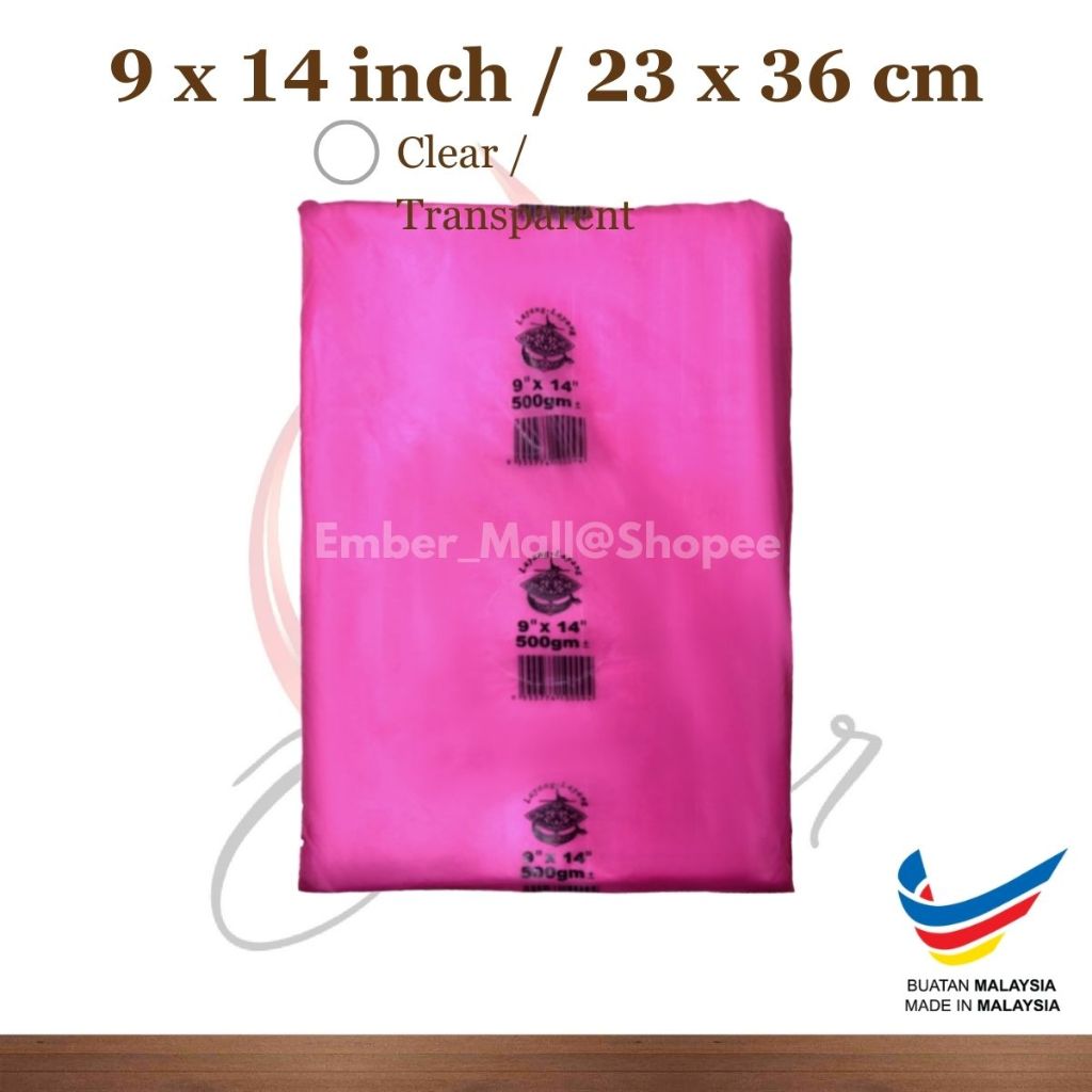 Hm Plastic Bag Plastik Beg Bungkus Drink Food Takeaway Air