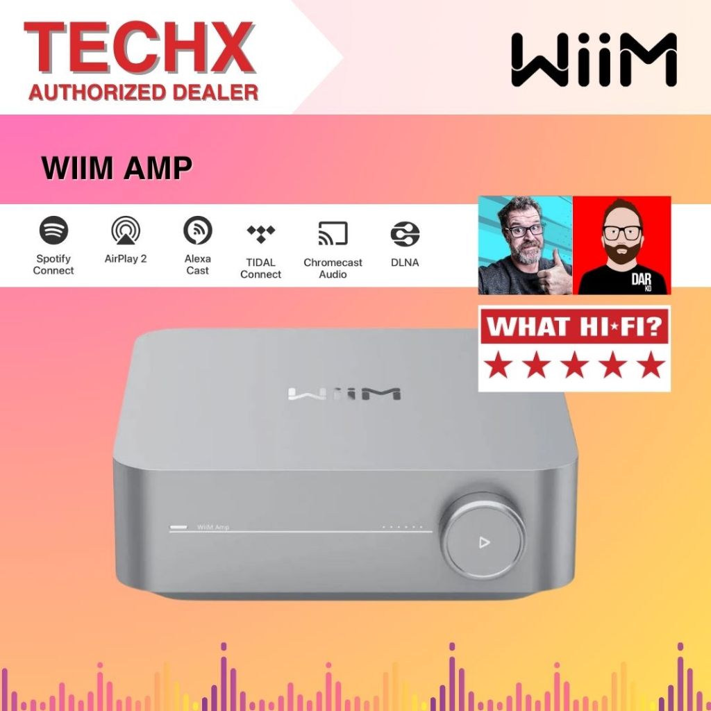 Wiim Amp Multiroom Streaming Amplifier with AirPlay 2, Chromecast