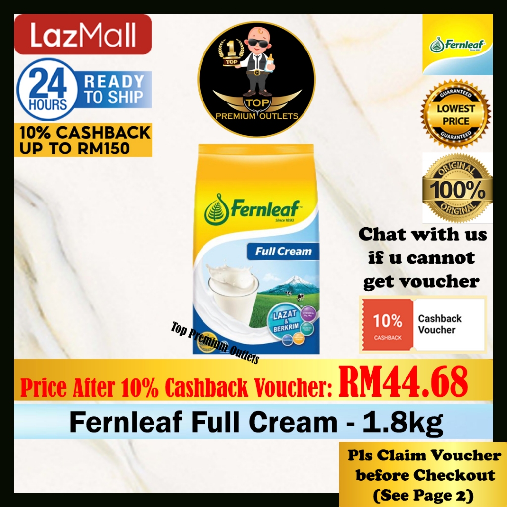 Fernleaf FULL CREAM (1.8kg) Exp 04/2025 (Milk Powder) Shopee Malaysia