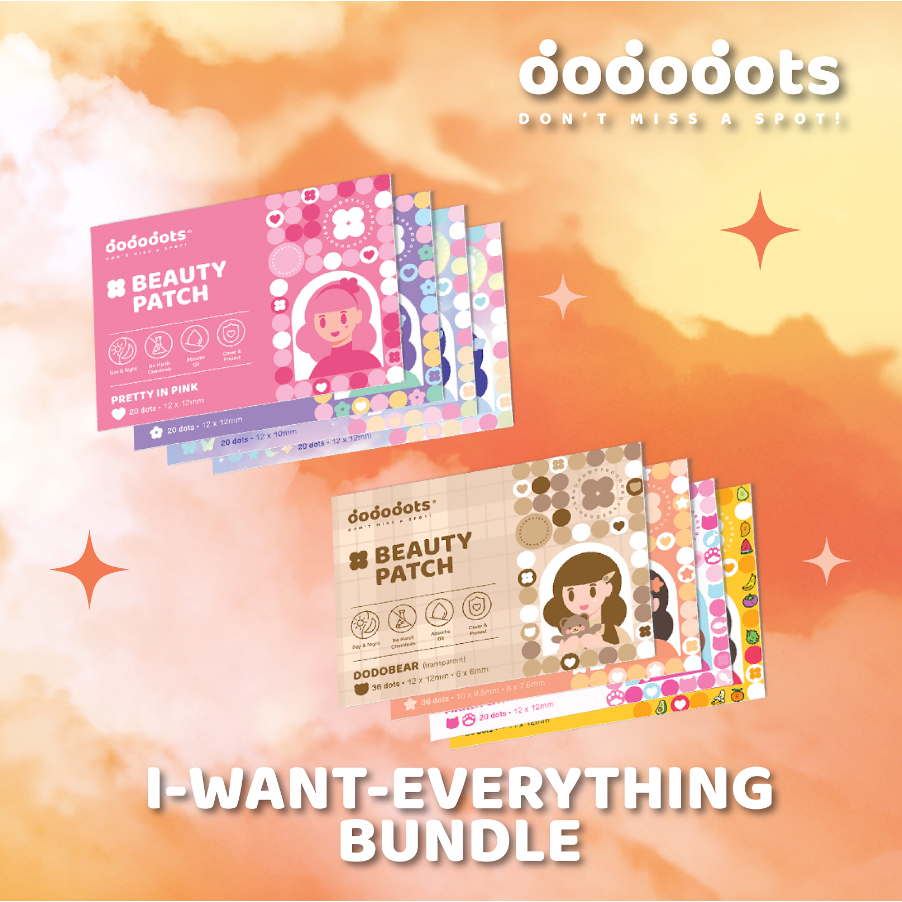 Dododots Beauty Patch | I-WANT-EVERYTHING Bundle | 8 Packs | Cute Acne ...