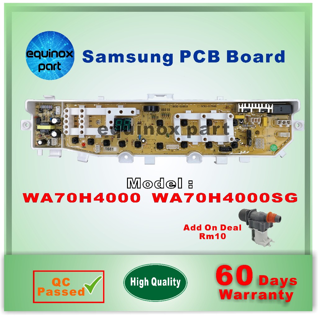 WA70H4000 WA70H4000SG SAMSUNG 7KG WASHING MACHINE PCB BOARD | Shopee ...