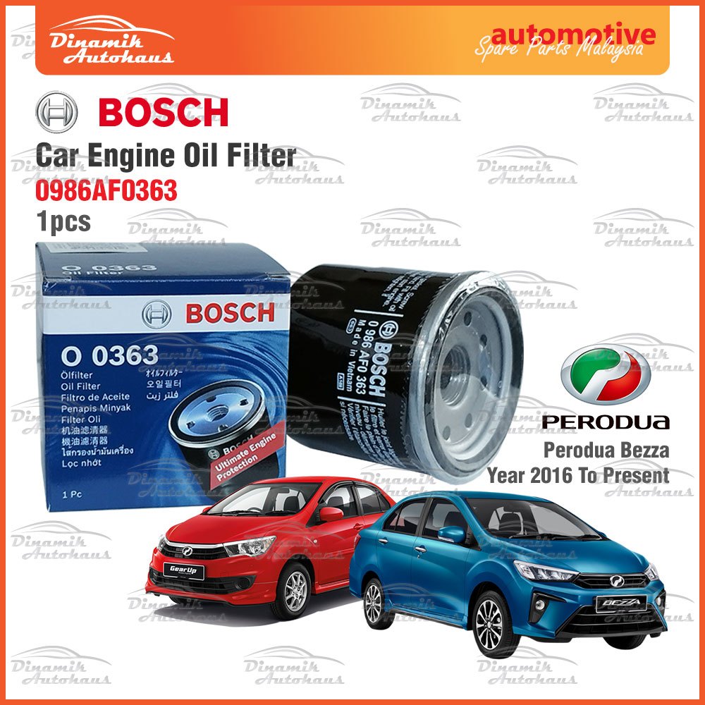Perodua Bezza 1.0cc 1.3cc Car Engine Oil Filter Penapis Minyak Enjin ...